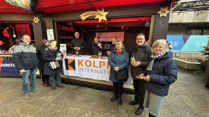 Weihnachtsmarkt am Roncalliplatz Gruppenfoto