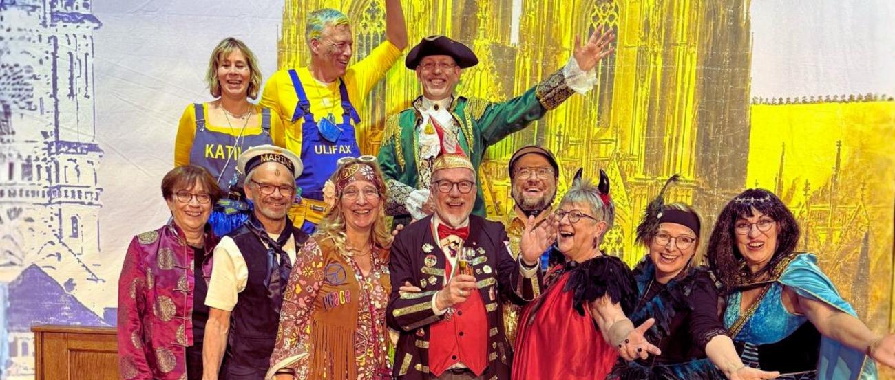 Karnevalistisches Gruppenfoto