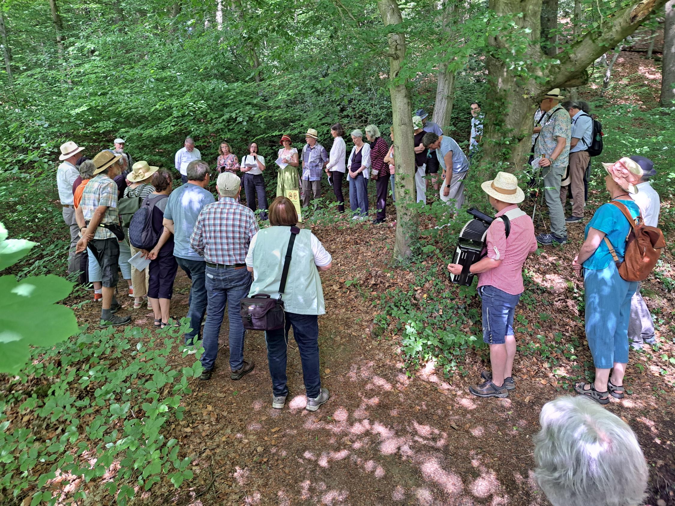 Auf dem Johann-Gregor-Breuer-Pfad durch den Kolpingwald.