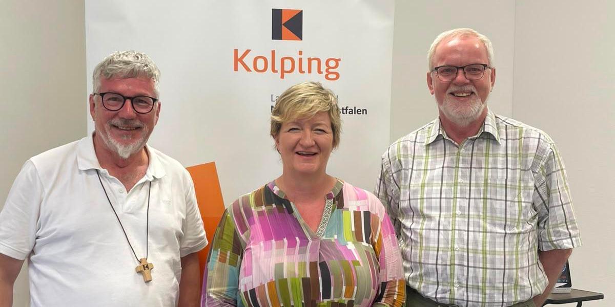 Delegierte zum Bundeshauptausschuss (v.l.) Peter Jansen, Dagmar Hanses, Wolfgang Kemper