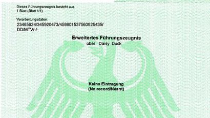 Führungszeugnis